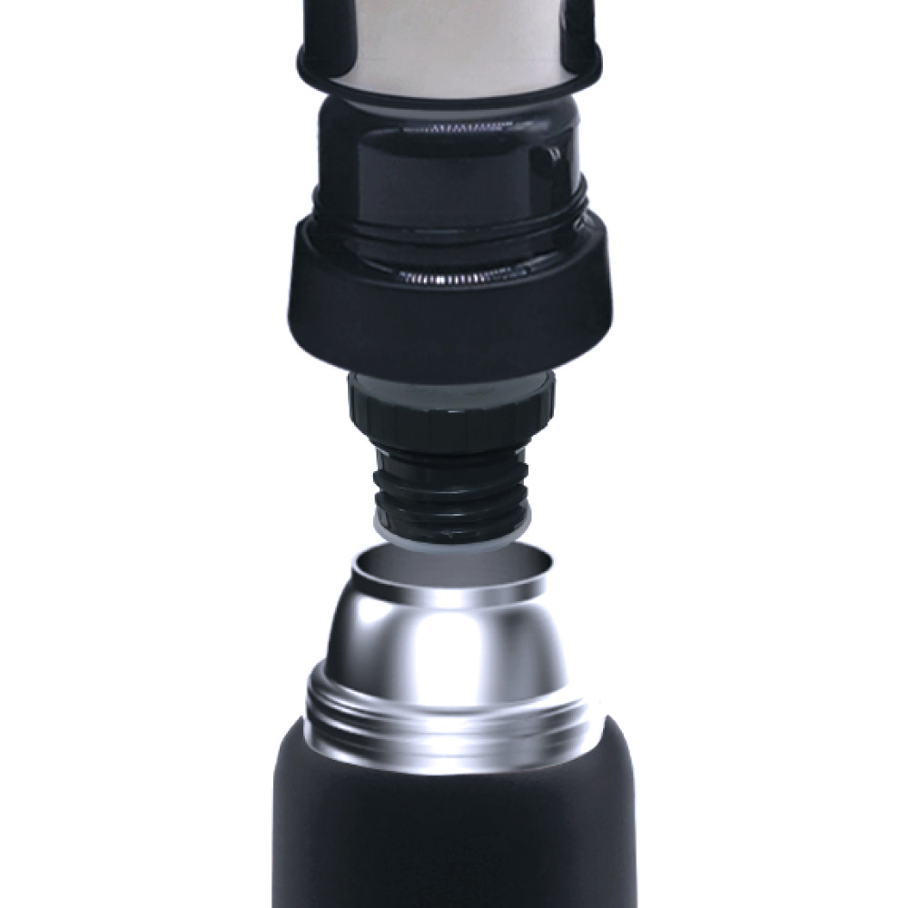 Термос Ranger Expert 1,2 L Black з індивідуальним гравіюванням
